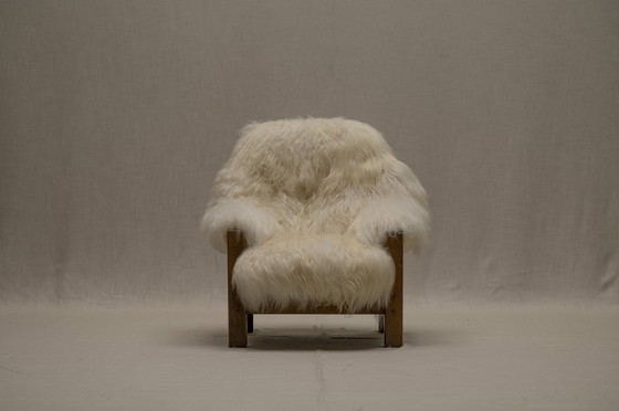 Image 1 of Fauteuil 'Yeti' in schapenbekleding