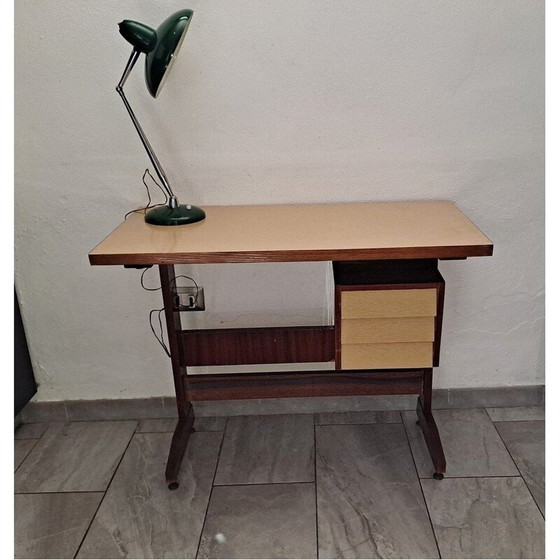 Image 1 of Italiaans bureau in formica uit Mid Century, jaren 1950