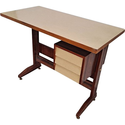 Italiaans bureau in formica uit Mid Century, jaren 1950