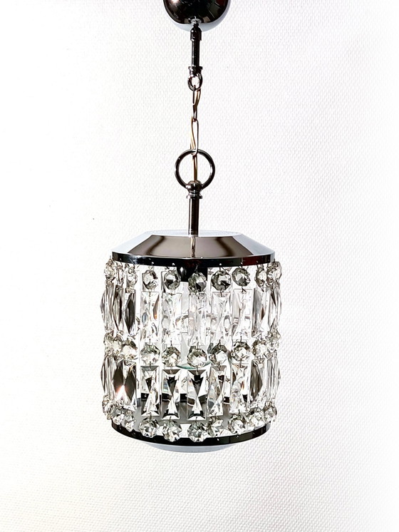 Image 1 of Hanglamp Kristal Jaren 50