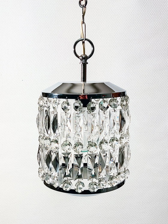 Image 1 of Hanglamp Kristal Jaren 50