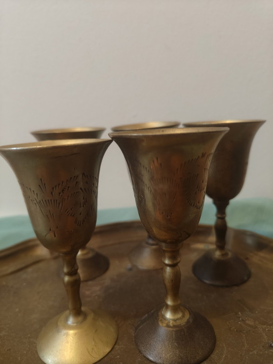 Image 1 of Zeer Oud Oosters Theestel