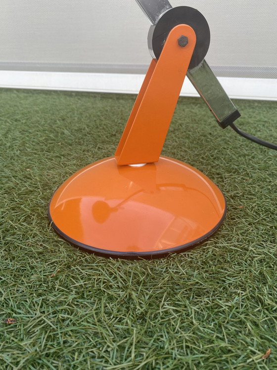 Image 1 of Vintage oranje tafellamp