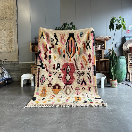 Boho Chic Marokkaans Berber Wollen Vloerkleed 170X250 Cm