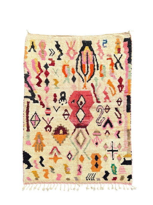 Boho Chic Marokkaans Berber Wollen Vloerkleed 170X250 Cm