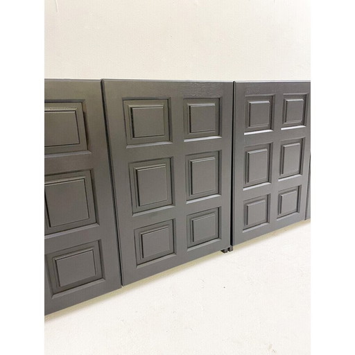 Mid Century zwart Brutalistisch dressoir