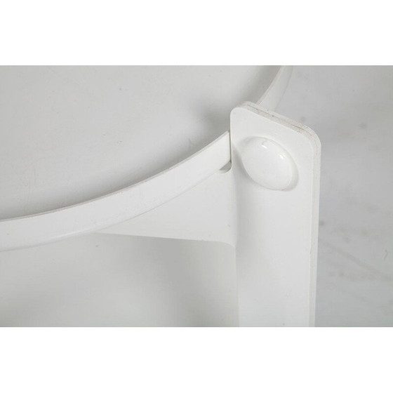 Image 1 of Vintage kunststof trolley met 2 afneembare plateaus van Luigi Massoni voor Guzzini, 1970