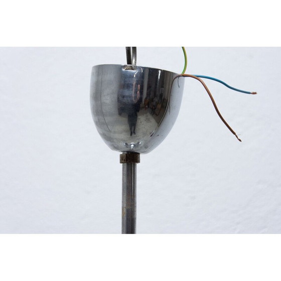 Image 1 of Vintage art deco kroonluchter van hout en chroom, 1930