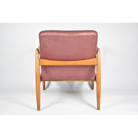 Image 1 of Vintage fauteuil E. Homa, roze fluweel 1960