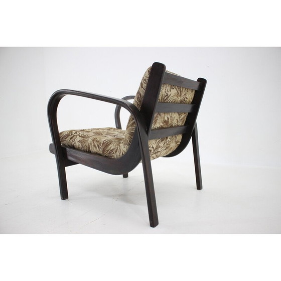 Image 1 of Vintage gebogen houten fauteuil van Karel Koželka en Antonín Kropáček, jaren 1960