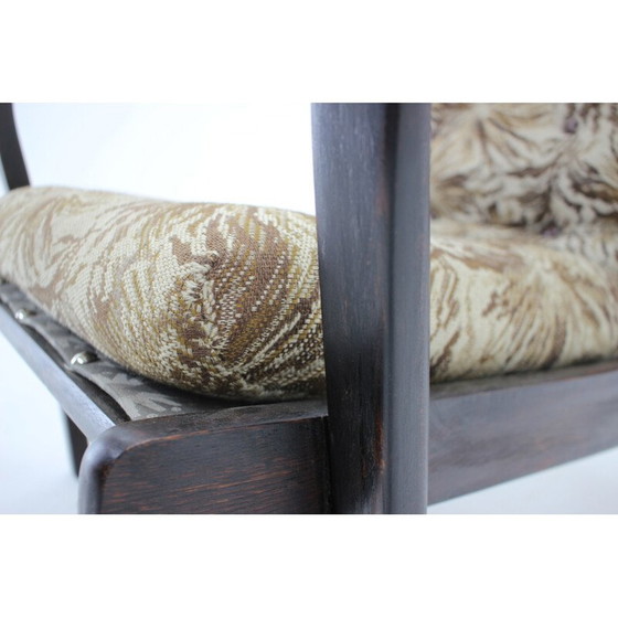 Image 1 of Vintage gebogen houten fauteuil van Karel Koželka en Antonín Kropáček, jaren 1960