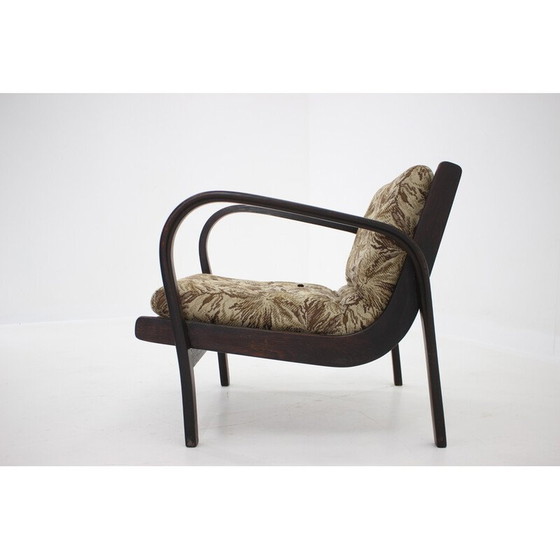 Image 1 of Vintage gebogen houten fauteuil van Karel Koželka en Antonín Kropáček, jaren 1960