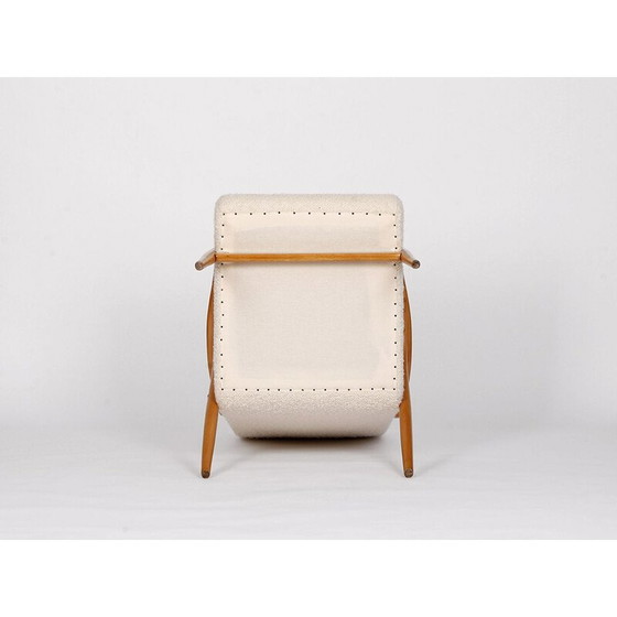 Image 1 of Mid century boucle fauteuil van Antonin Suman voor Ton, Tsjecho-Slowakije 1950