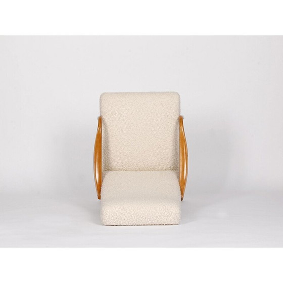 Image 1 of Mid century boucle fauteuil van Antonin Suman voor Ton, Tsjecho-Slowakije 1950