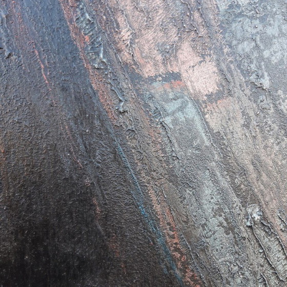 Image 1 of Vintage schilderij "Zwart gat" door Geoff Yeomans