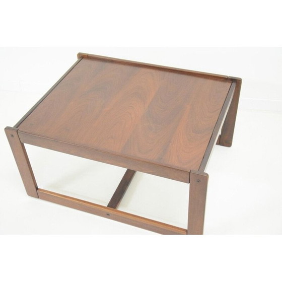 Image 1 of Scandinavische vintage salontafel in rozenhout, 1970