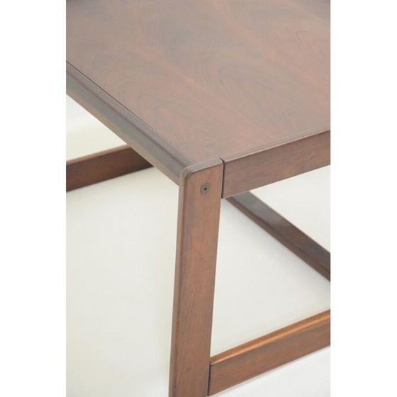 Image 1 of Scandinavische vintage salontafel in rozenhout, 1970