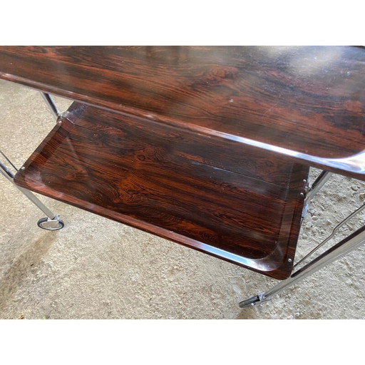 Vintage opvouwbare plexiglas serveertafel, jaren 1960