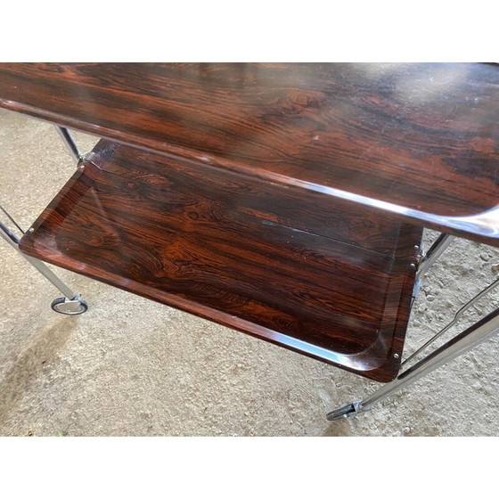 Image 1 of Vintage opvouwbare plexiglas serveertafel, jaren 1960