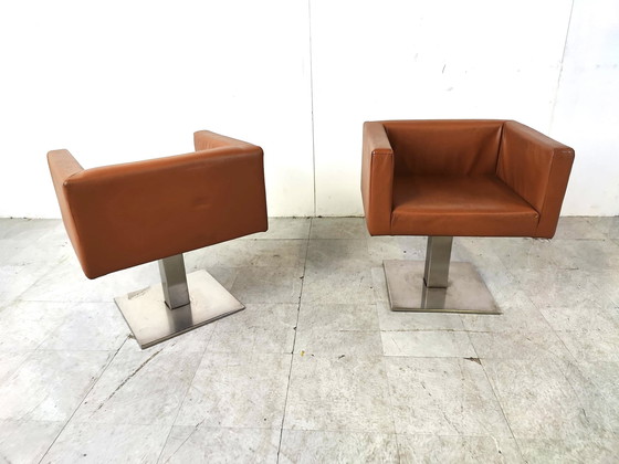 Image 1 of 2x Moderne Italiaanse fauteuils