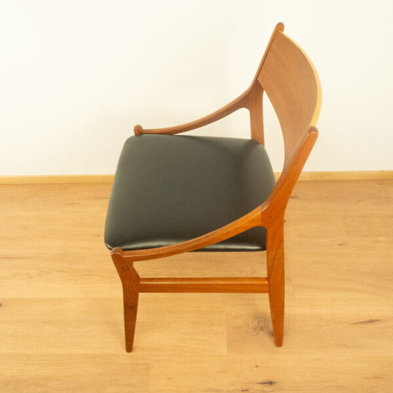 Image 1 of Teakhouten fauteuil uit 1960: Deens ontwerp door Vestervik Eriksen voor Tromborg