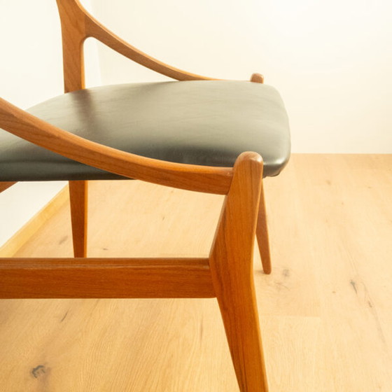 Image 1 of Teakhouten fauteuil uit 1960: Deens ontwerp door Vestervik Eriksen voor Tromborg