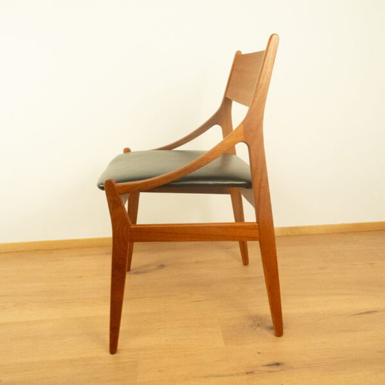 Image 1 of Teakhouten fauteuil uit 1960: Deens ontwerp door Vestervik Eriksen voor Tromborg