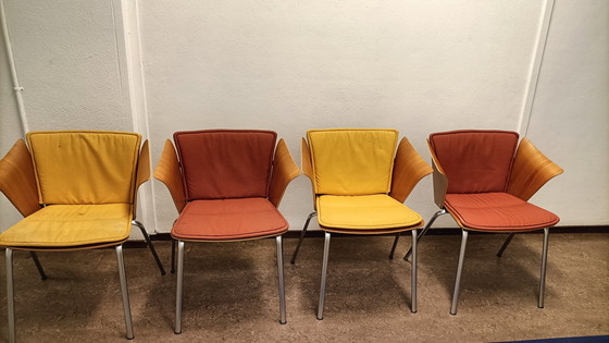 Image 1 of 4x Fritz Hansen VM3 eetkamerstoelen Vico Magistretti