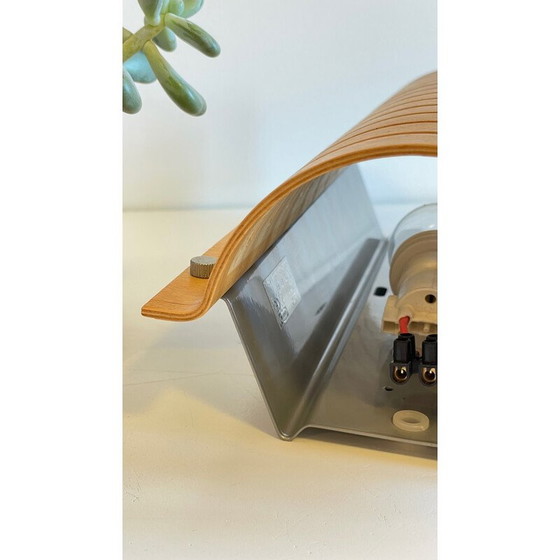 Image 1 of Vintage wandlamp van gebogen hout en staal, Ikea, 1990