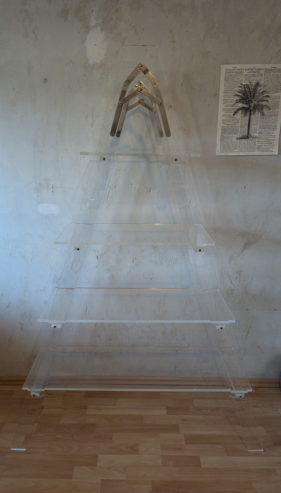 Image 1 of Vintage ladderplank van acrylglas en Italiaans perspex