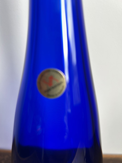 Royal Leerdam Blauwe Fles.