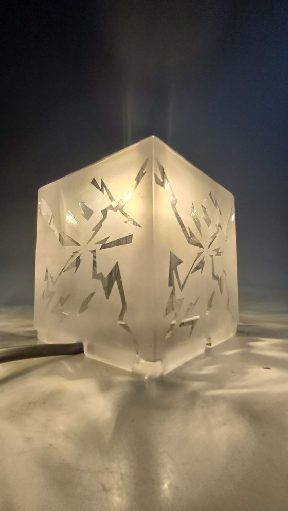 Image 1 of 2 Nachtmann Leuchten Glazen Kubus Lamp 