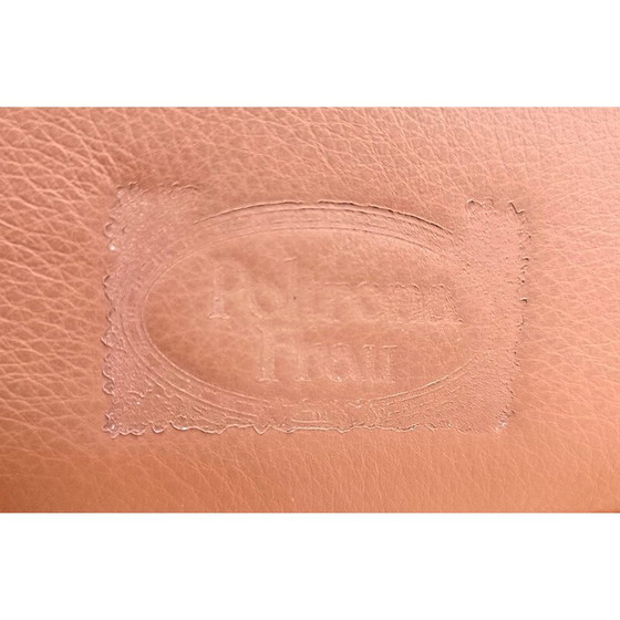 Image 1 of Vintage Thf fauteuil in hout en leer van Poltrona Frau, 1990