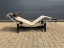Cassina Lc4 Le Corbusier Chaise longue Écru Canvas ZGAN!!