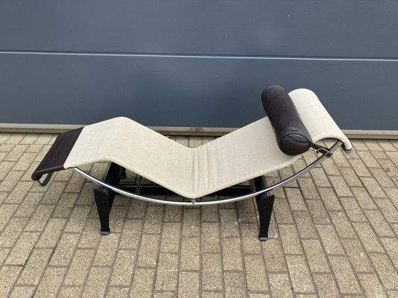 Image 1 of Cassina Lc4 Le Corbusier Chaise longue Écru Canvas ZGAN!!