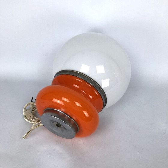 Image 1 of Vintage tafellamp in gekleurd Murano glas van Mazzega, Italië 1970