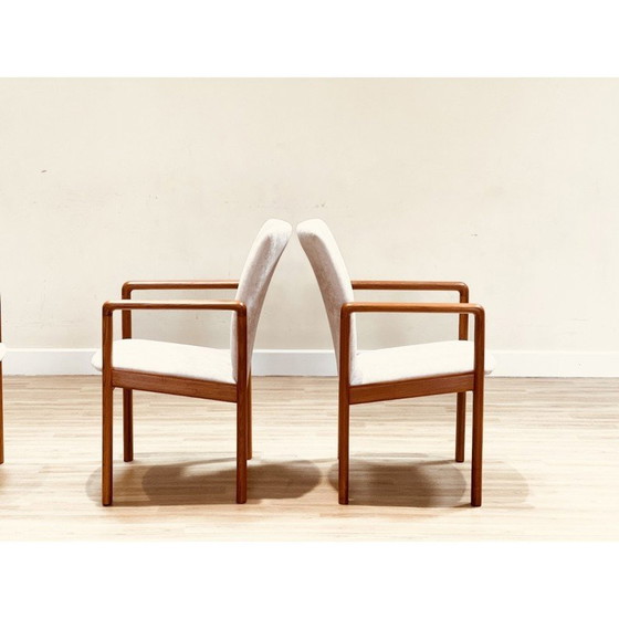 Image 1 of Set van 4 vintage teakhouten fauteuils van Dyrlund, Denemarken 1960