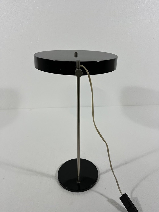 Image 1 of Zwarte Verstelbare Bureaulamp 1950'S