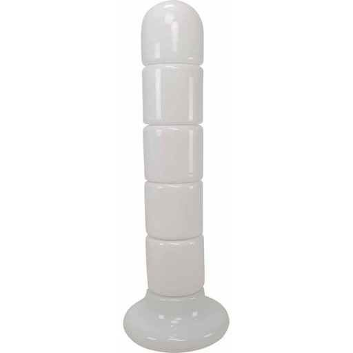 Italiaanse vintage opaline glazen vloerlamp Zea van Salocchi voor Lumenform, 1970