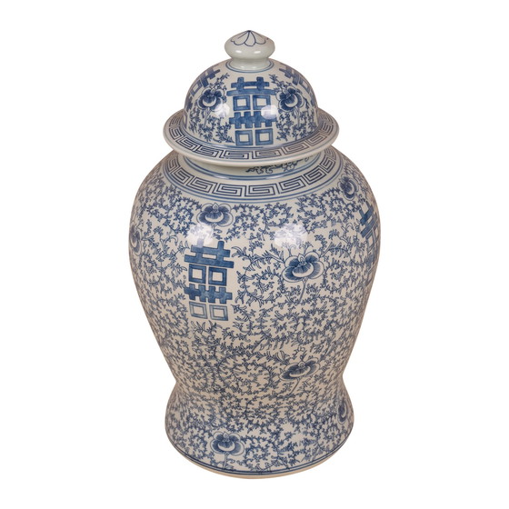 Image 1 of Chinese gemberpot met traditionele schildering