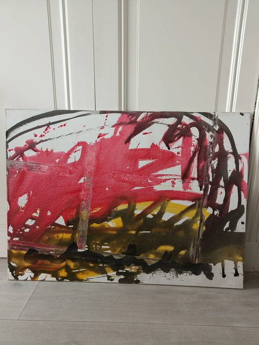 Anton Heijboer schilderij acryl op doek