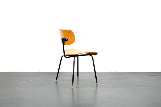 Image 1 of Mid Century SE68 bijzetstoel met zwart frame van Egon Eiermann voor Wilde + Spieth