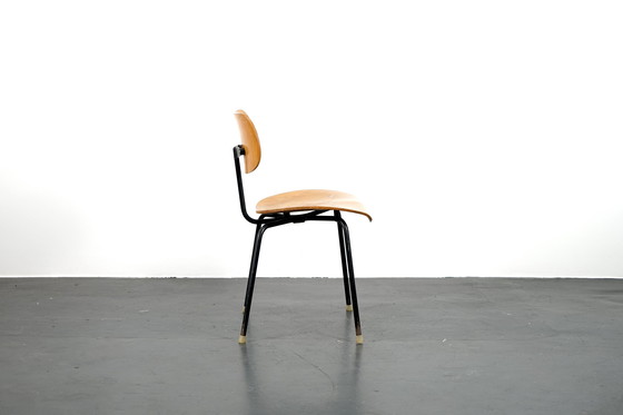 Image 1 of Mid Century SE68 bijzetstoel met zwart frame van Egon Eiermann voor Wilde + Spieth