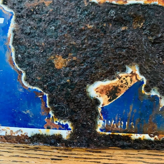 Image 1 of Vintage geëmailleerde plaquette café Martin