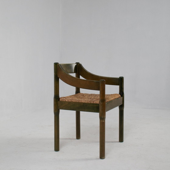 Image 1 of Groen Carimate Stoelenset Voor Cassina, 1970S