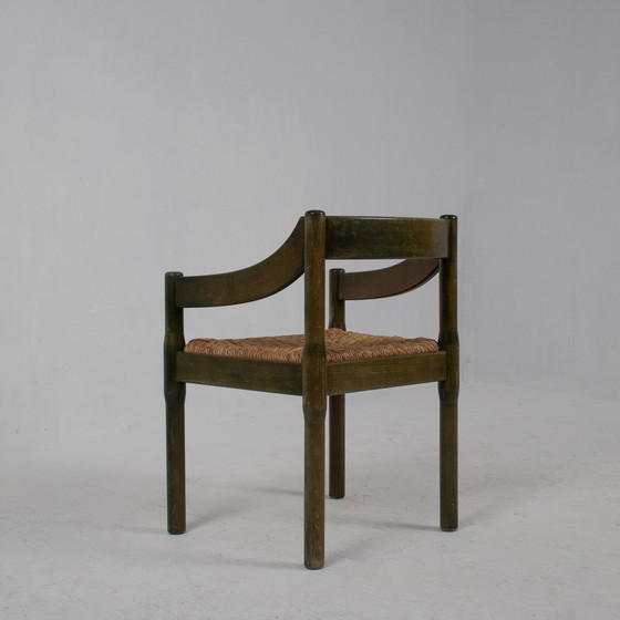 Image 1 of Groen Carimate Stoelenset Voor Cassina, 1970S