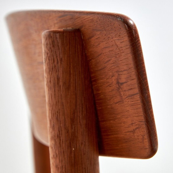 Image 1 of Set van 6 vintage J39 eiken eetkamerstoelen van Børge Mogensen voor Fdb Møbler