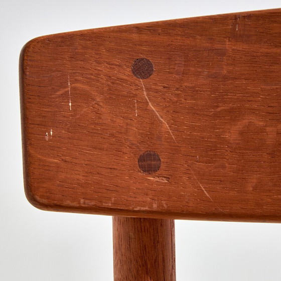 Image 1 of Set van 6 vintage J39 eiken eetkamerstoelen van Børge Mogensen voor Fdb Møbler