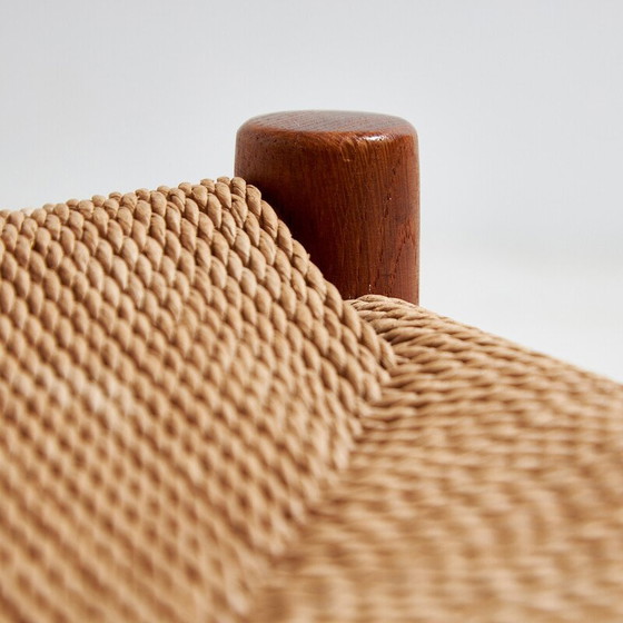 Image 1 of Set van 6 vintage J39 eiken eetkamerstoelen van Børge Mogensen voor Fdb Møbler