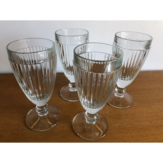 Image 1 of Set van 4 vintage bistroglazen ijscoupes
